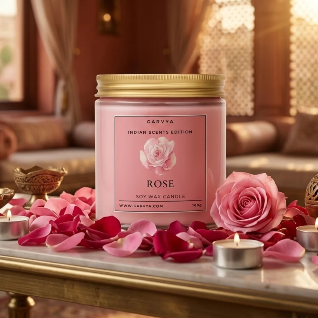 Rose Scented Soywax Candle