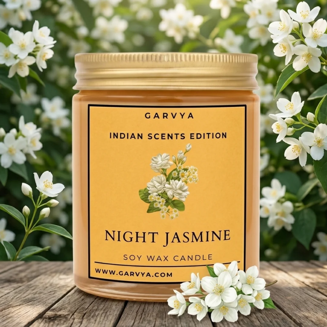 Night Jasmine Scented Soywax Candle