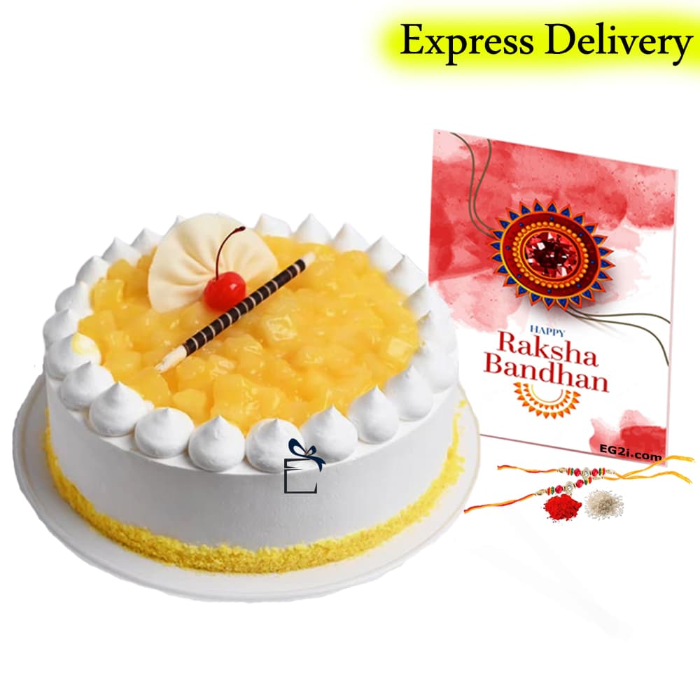 Pineapple Rakhi cake