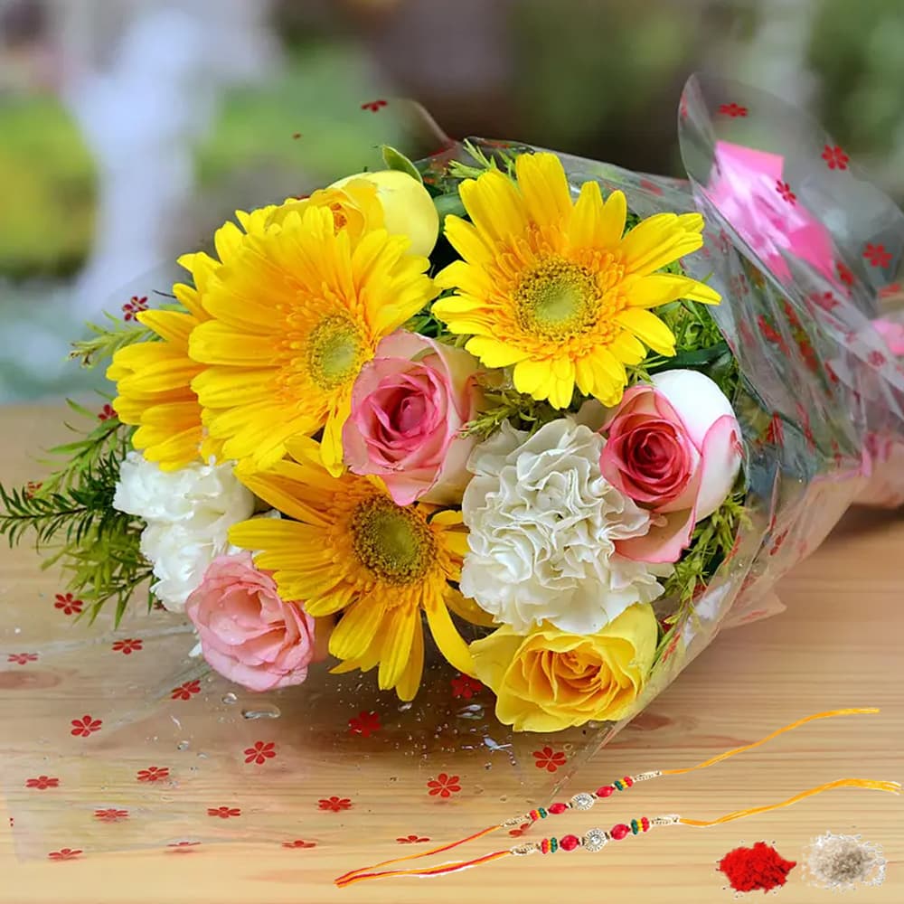 Mixed Flowers for Rakhi