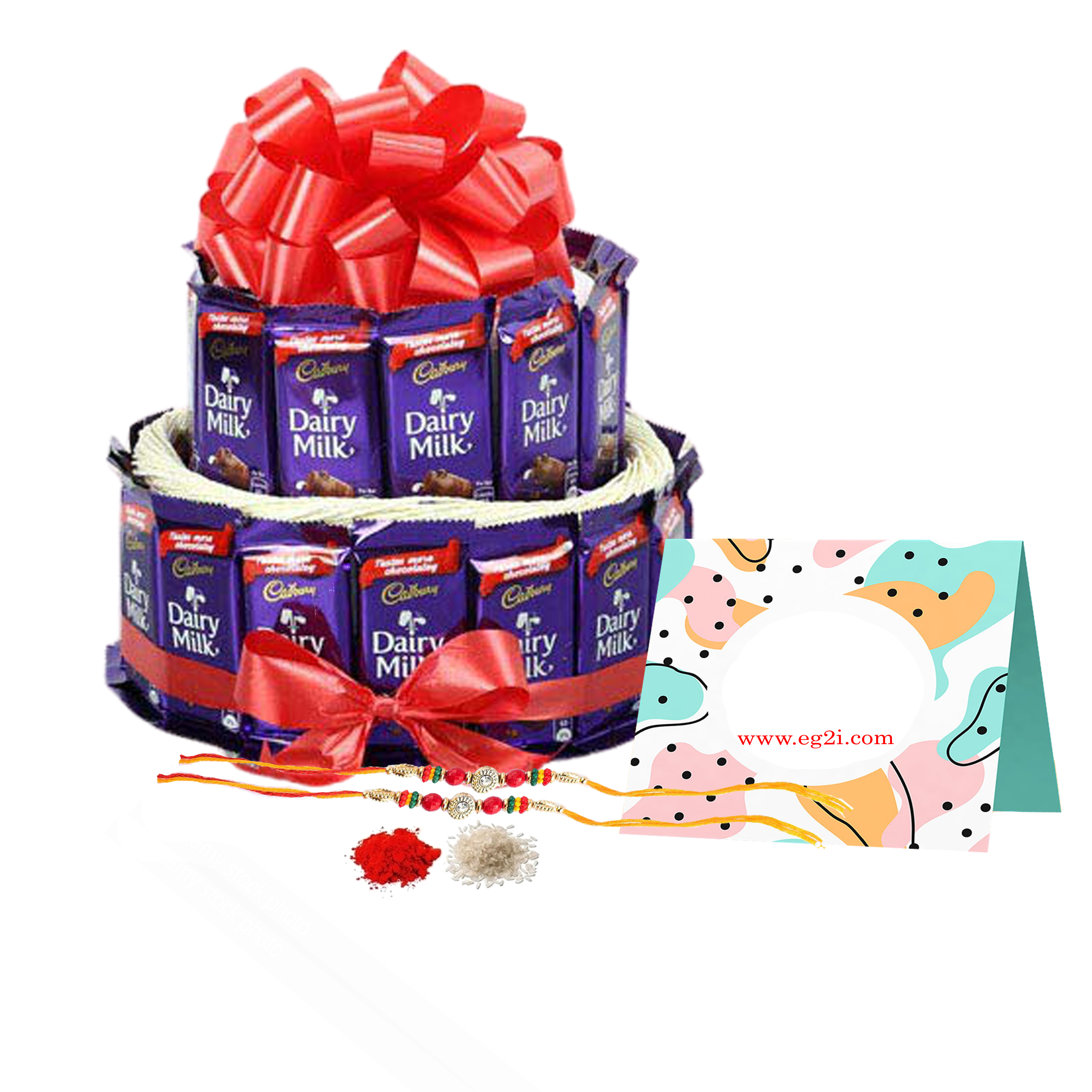 Dairy Milk Chcolate Two Tier for Rakhi
