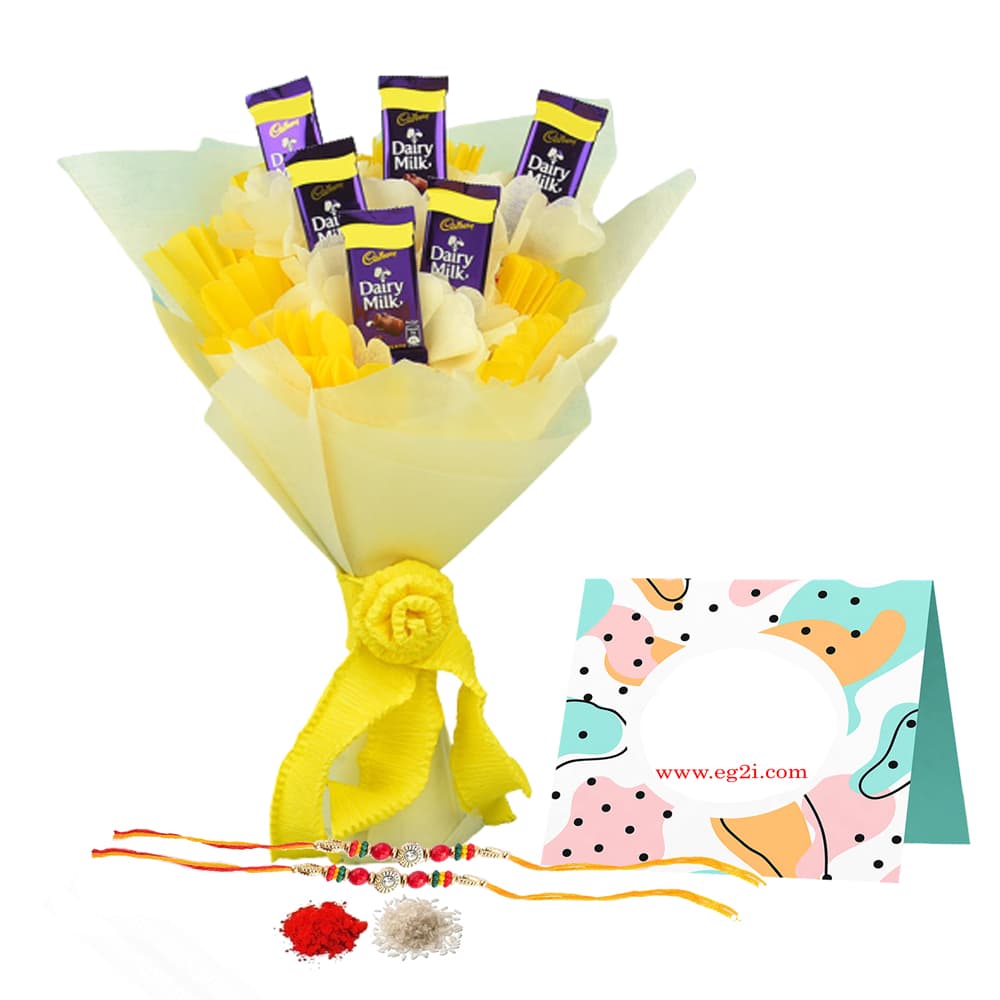Dairy Milk Chcolate Boquet for Rakhi